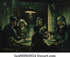 Potatoes Art Print - The Potato Eaters