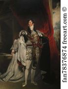 Robes Art Print - The Prince Regent In Garter Robes