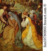 Calvary Art Print - The Procession To Calvary. Detail