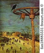 The Procession To Calvary Detail Art Print - The Procession To Calvary. Detail