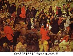 The Procession To Calvary Detail Art Print - The Procession To Calvary. Detail