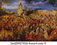 Pieter Bruegel The Elder Art Print - The Procession To Calvary