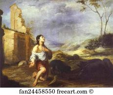 1660s Oil On Canvas National Gallery Of Ireland Art Print - The Prodigal Son Feeding Swine