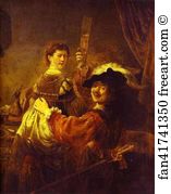 Taverns Art Print - The Prodigal Son In The Tavern (Rembrandt And Saskia)