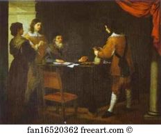 Proportions Art Print - The Prodigal Son Receiving His Portion Of Inheritance
