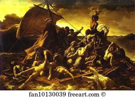 Jean Louis Andre Theodore Gericault Art Print - The Raft Of The "medusa"