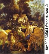 The Rape Of Europa Art Print - The Rape Of Europa. Detail