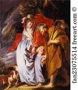 1616 Art Print - The Return Of The Holy Family From Egypt
