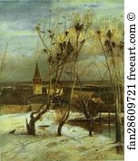 1871 Oil On Canvas The Tretyakov Gallery Art Print - The Rooks Have Come