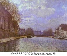 The Saint Martin Canal Art Print - The Saint-Martin Canal In Paris