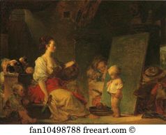 Said Art Print - The Schoolmistress ("now Say Please")