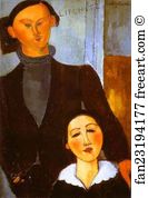 Jacques And Berthe Lipchitz Art Print - The Sculptor Jacques Lipchitz And His Wife Berthe Lipchitz