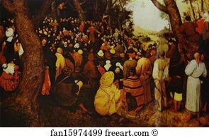 St John The Baptist Art Print - The Sermon Of St. John The Baptist