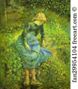 Shepherdess Art Print - The Shepherdess