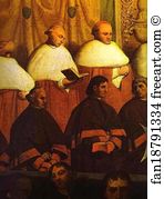 1814 Oil On Canvas The National Gallery Of Art Art Print - The Sistine Chapel. Detail