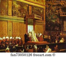 1814 Oil On Canvas The National Gallery Of Art Art Print - The Sistine Chapel