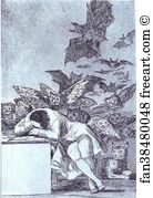 Plates Art Print - The Sleep Of Reason Produces Monsters. (El Sueno De La Razon Produce Monstruos)