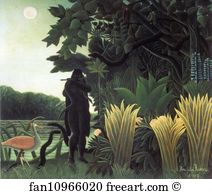 Snake Art Print - The Snake Charmer