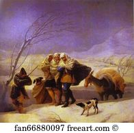 1786 Art Print - The Snowstorm