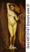 Jean Auguste Dominique Ingres Art Print - The Source