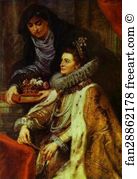 Ildefonso Art Print - The St. Ildefonso Altar (Right Wing). Archduchess Isabella