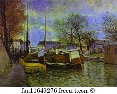 Canal Art Print - The St. Martin Canal In Paris
