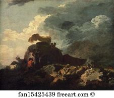 Stuck Art Print - The Storm Or The Cart Stuck In The Mire