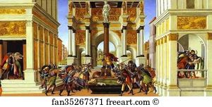 1496 Tempera On Panel Art Print - The Story Of Lucretia