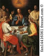 Emmaus Art Print - The Supper At Emmaus