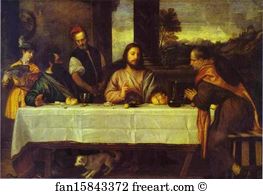 France Art Print - The Supper At Emmaus