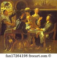 The Supper At Emmaus Art Print - The Supper At Emmaus