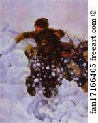 The Taking Of A Snow Fortress Art Print - The Taking Of A Snow Fortress. Detail