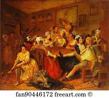 Rake Art Print - The Tavern Scene. (A Rake's Progress)