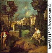 Giorgione Art Print - The Tempest
