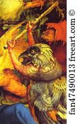 Temptation Of St Anthony Art Print - The Temptation Of St. Anthony. Detail