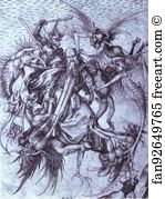 Martin Schongauer Art Print - The Temptation Of St. Anthony