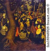 Pieter Brueghel The Younger Art Print - The Testimony Of John The Baptist. Detail
