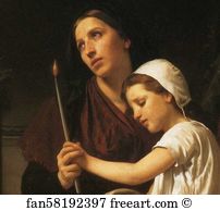 Offering Art Print - The Thank Offering. Detail