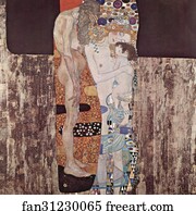Three Art Print - The Three Ages Of Woman