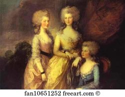 Royal Collection Art Print - The Three Elder Princesses