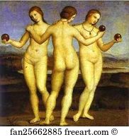 Three Art Print - The Three Graces