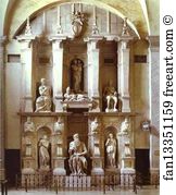 Marble Art Print - The Tomb Of The Pope Julius Ii