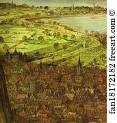 The Tower Of Babel Detail Art Print - The Tower Of Babel. Detail
