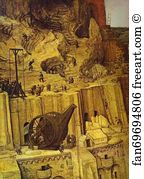 The Tower Of Babel Detail Art Print - The Tower Of Babel. Detail