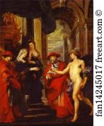 Peter Paul Rubens Art Print - The Treaty Of Angoulême