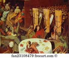 The Triumph Of Death Detail Art Print - The Triumph Of Death. Detail