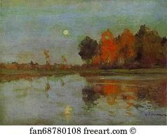 Twilight Art Print - The Twilight. The Moon