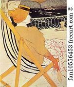 1896 Lithograph Art Print - The Unknown Lady Passenger Of Cabin 54 On "le Chili"
