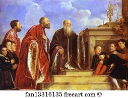 1543 Art Print - The Vendramin Family