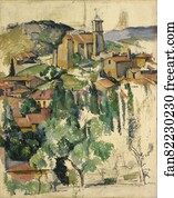 Paul Art Print - The Village Of Gardanne